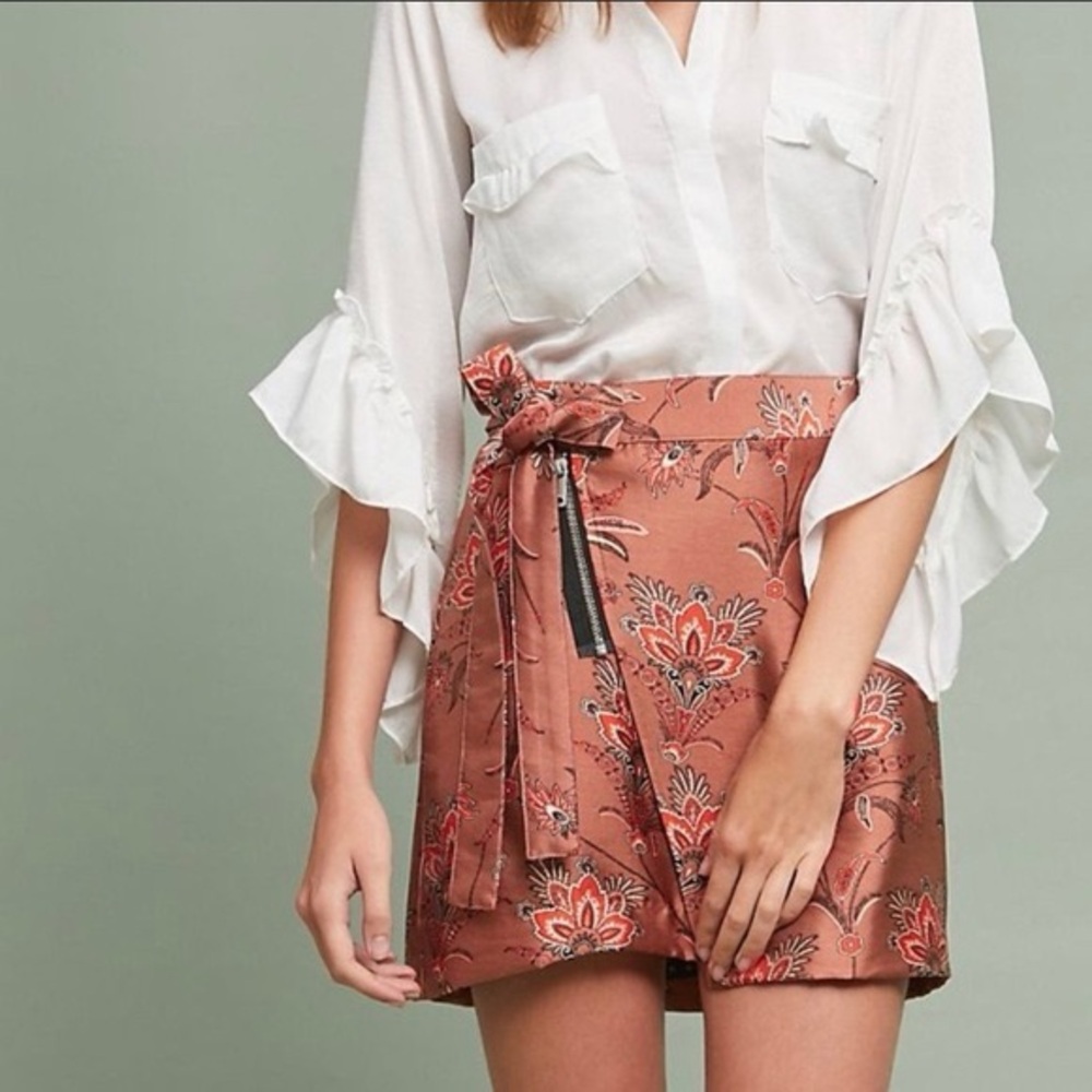 SCOTCH & SODA MAISON SCOTCH MINI WRAP SKIRT